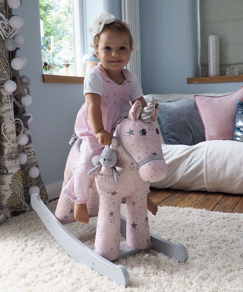 Celeste & Fae Personalised Rocking Unicorn Horse